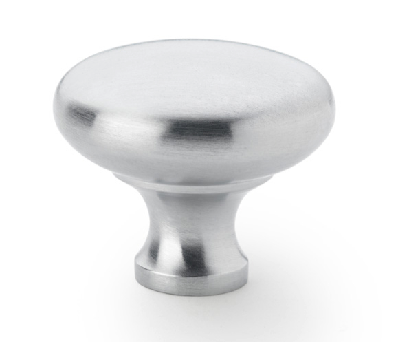 Alexander and Wilks Wade Round Cabinet Knob Satin Chrome