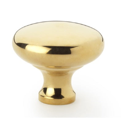 Alexander and Wilks Wade Round Cabinet Knob Polished Brass