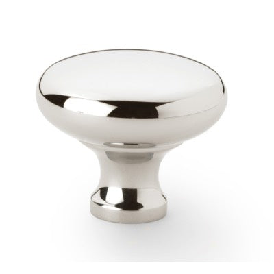 Alexander and Wilks Wade Round Cabinet Knob Polished Nickel