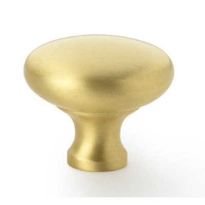 Alexander and Wilks Wade Round Cabinet Knob Satin Brass