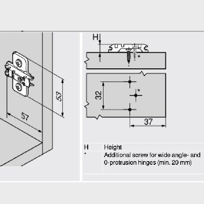 Blum-173L6100-Hinge-Clip-Mounting-Plate-Cruciform-0mm