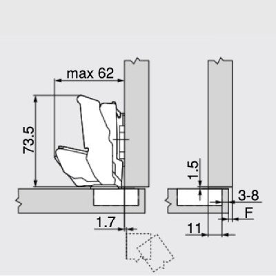 Blum-71B7550D-Blumotion-Zero-Protrusion-Full-Overlay-125°-Hinge