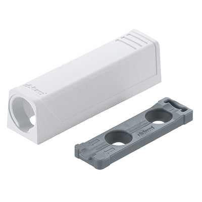 Blum-956.1201-W-TIP-ON-In-Line-Adapter-Plate-White-Short-Version