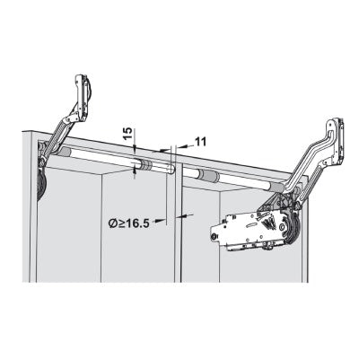 Blum-AVENTOS-HL-Connecting-Set-for-Cross-Stabiliser