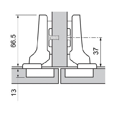 Blum-Half-dual-overlay-hinge