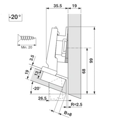 Blum-mounting-pate-6mm-175H7160