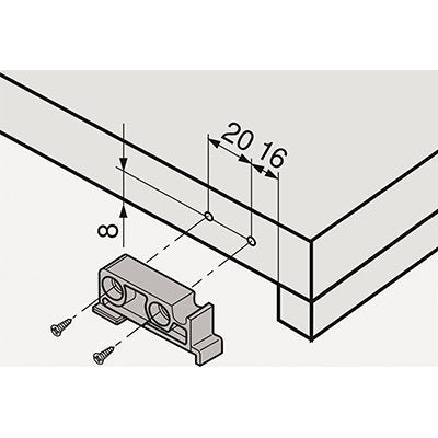 Blum-tandem-back-fixing-bracket-t51.700