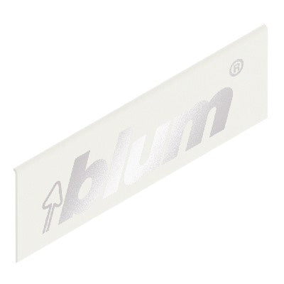 Blum LEGRABOX Side External Cover Cap - Blum Logo White