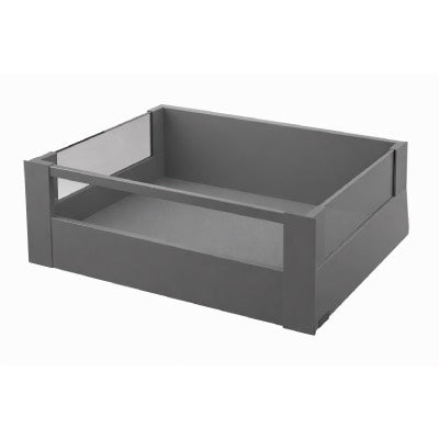 Blum MERIVOBOX Drawer Set E Height BOXGLASS INTERNAL Orion Grey