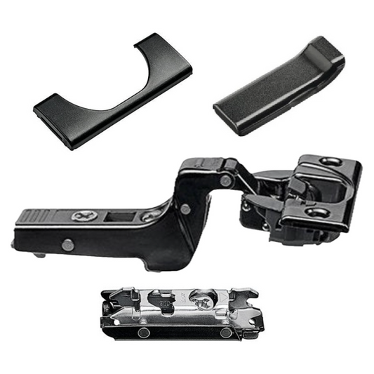 Blum Soft Close 110° Inset Black Cabinet Hinge Set