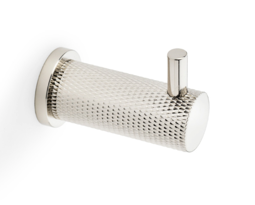 Single Knurled Coat Hook Wall Door Mounted Hanger Brunel