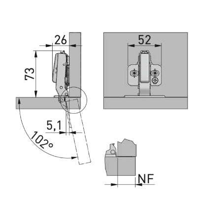 Cabinet-Hinge-Silence-Soft-Close-100°-Full-Overlay