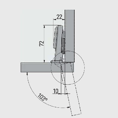 Cabinet-Hinge-Soft-Close-100°-Full-Overlay