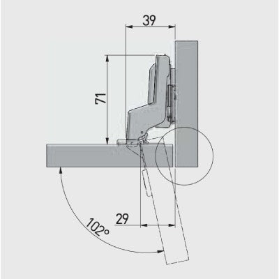 Cabinet-Hinge-Soft-Close-Clip-On-INSET-Door-Hinge