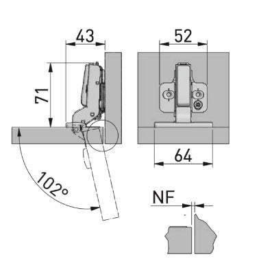 Cabinet-Hinges-Silence-Soft-Close-100°-Inset