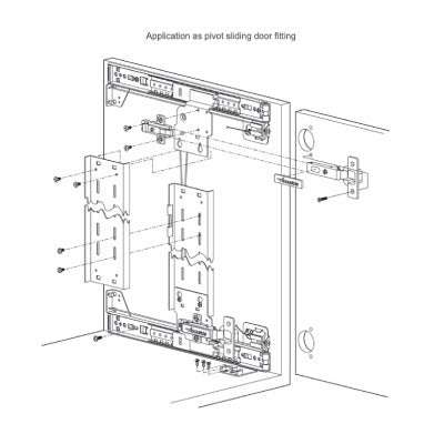 Cabinet-Pocket-Pivot-Sliding-Door-Runner-557mm-Accuride-1432