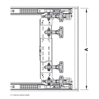 Cabinet-Pocket-Pivot-Sliding-Door-Runner-659mm-Accuride-1432