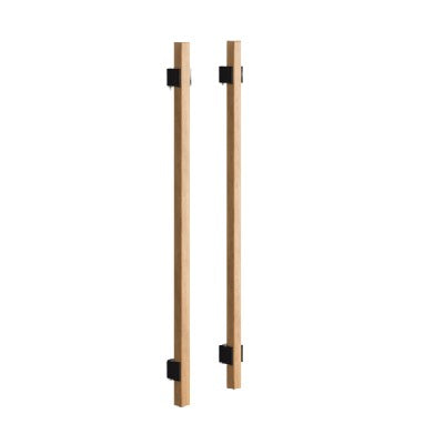 Cabinet-Pull-Handle-Wood-beech-Square-Door-Handle