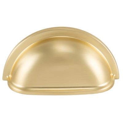 Cabinet Cup Pull Handle Satin Brass