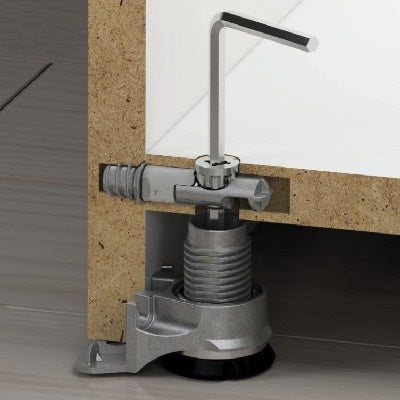 Cabinet Feet Integrato Tech A Screws for Aligning Heavy Furniture