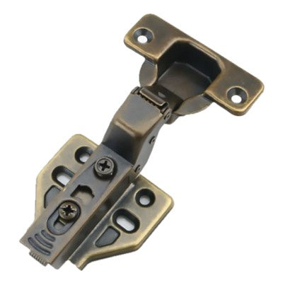 Cabinet Hinge Soft Close 100° ANTIQUE BRASS Inset