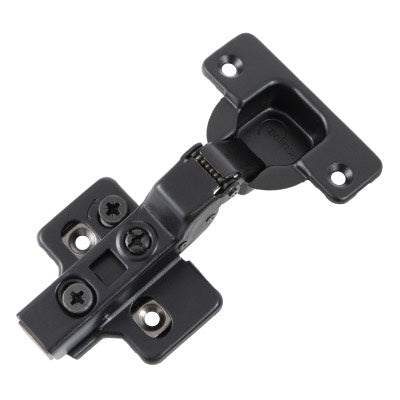Cabinet Hinge Soft Close 100° SATIN BLACK Half Overlay Set Two