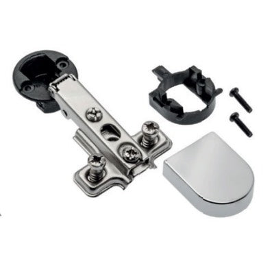 Cabinet Hinge Sprung 95° Full Overlay Glass Door D-Shape