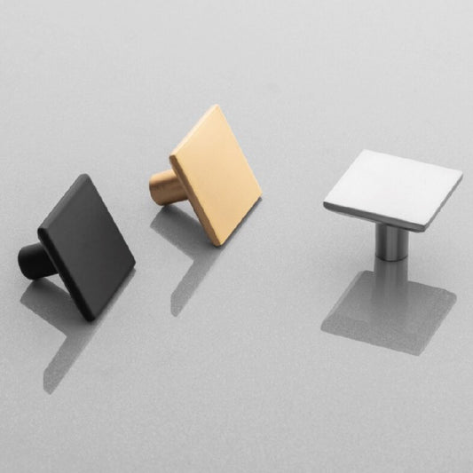 Cabinet Knob Square Solid Furniture Door Knobs Plato