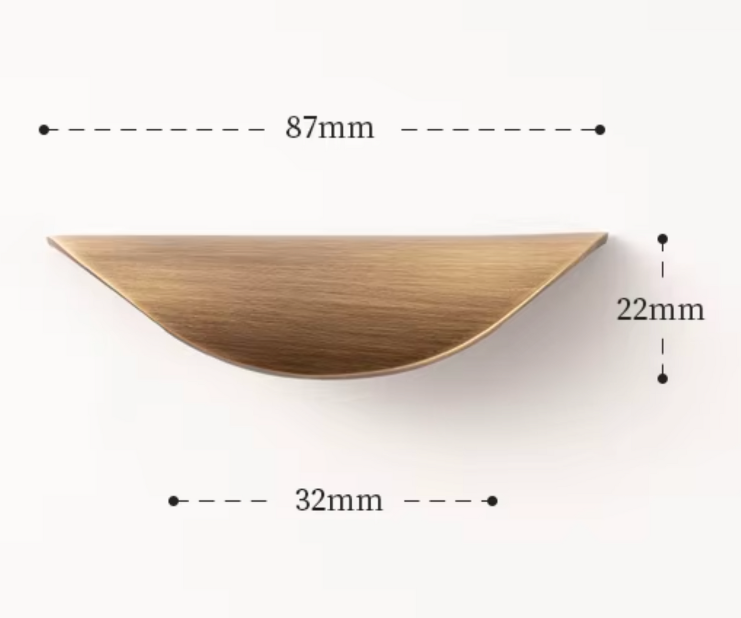 Cabinet Cup Handle Leaf Collection Brushed Antique Brass