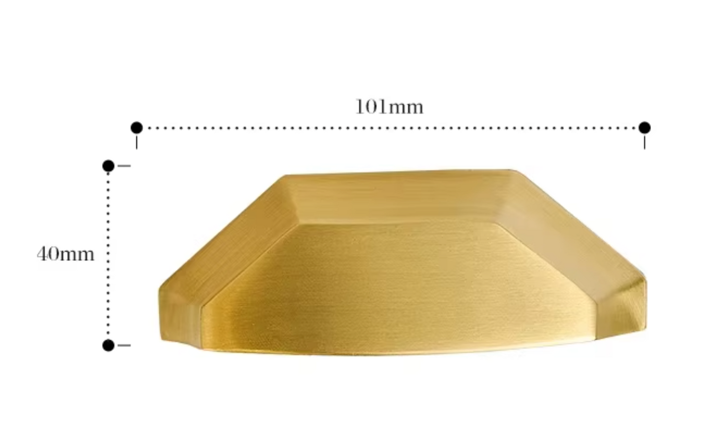 Cabinet Cup Handle Shell Collection Brushed Brass