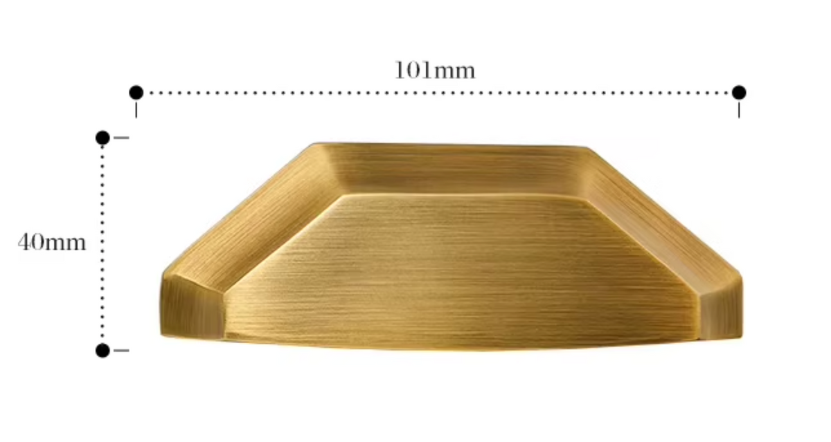 Cabinet Cup Handle Shell Collection Brushed Brass