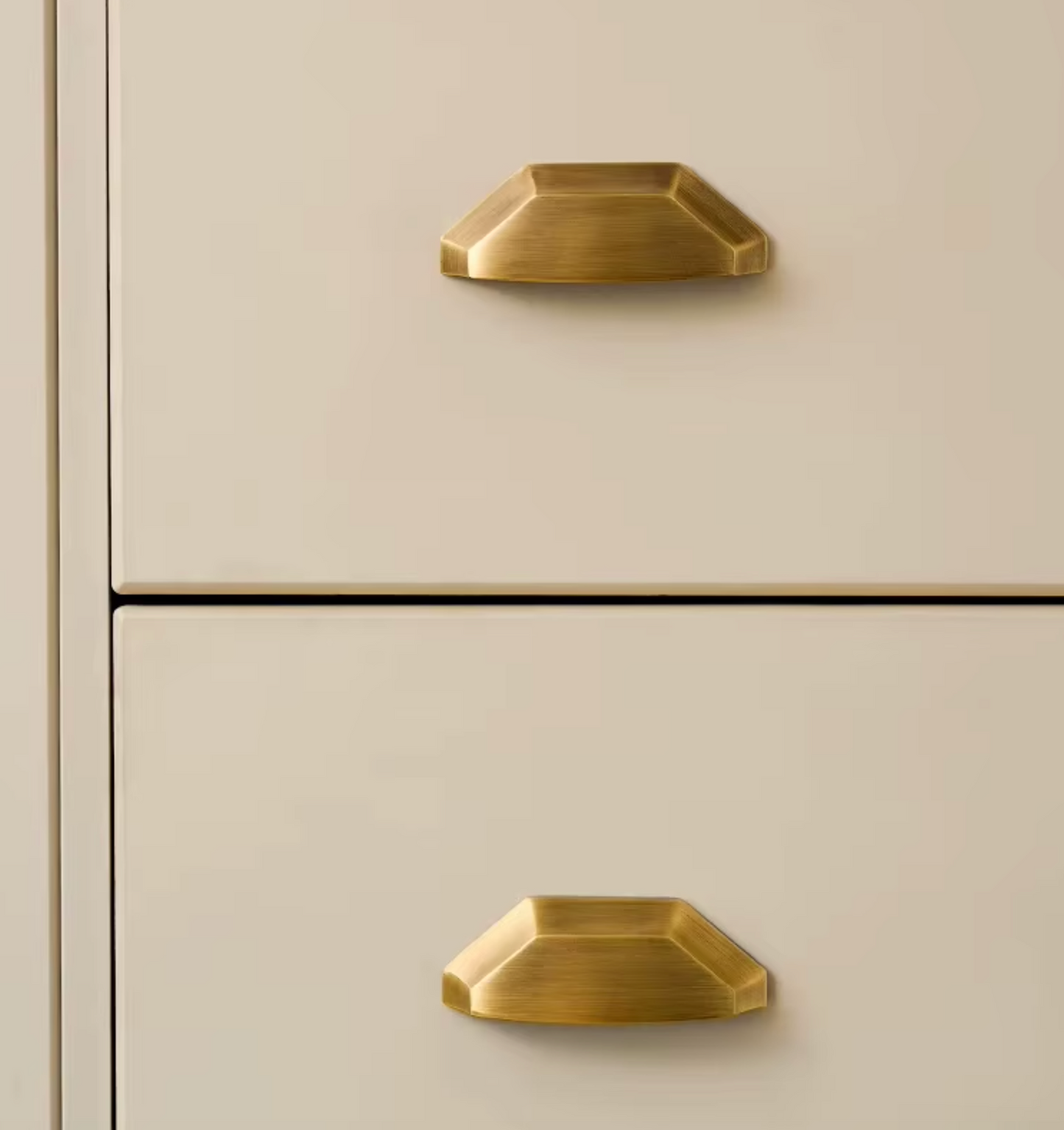 Cabinet Cup Handle Shell Collection Brushed Brass
