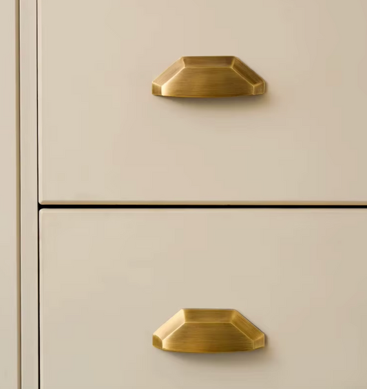 Cabinet Cup Handle Shell Collection Brushed Brass