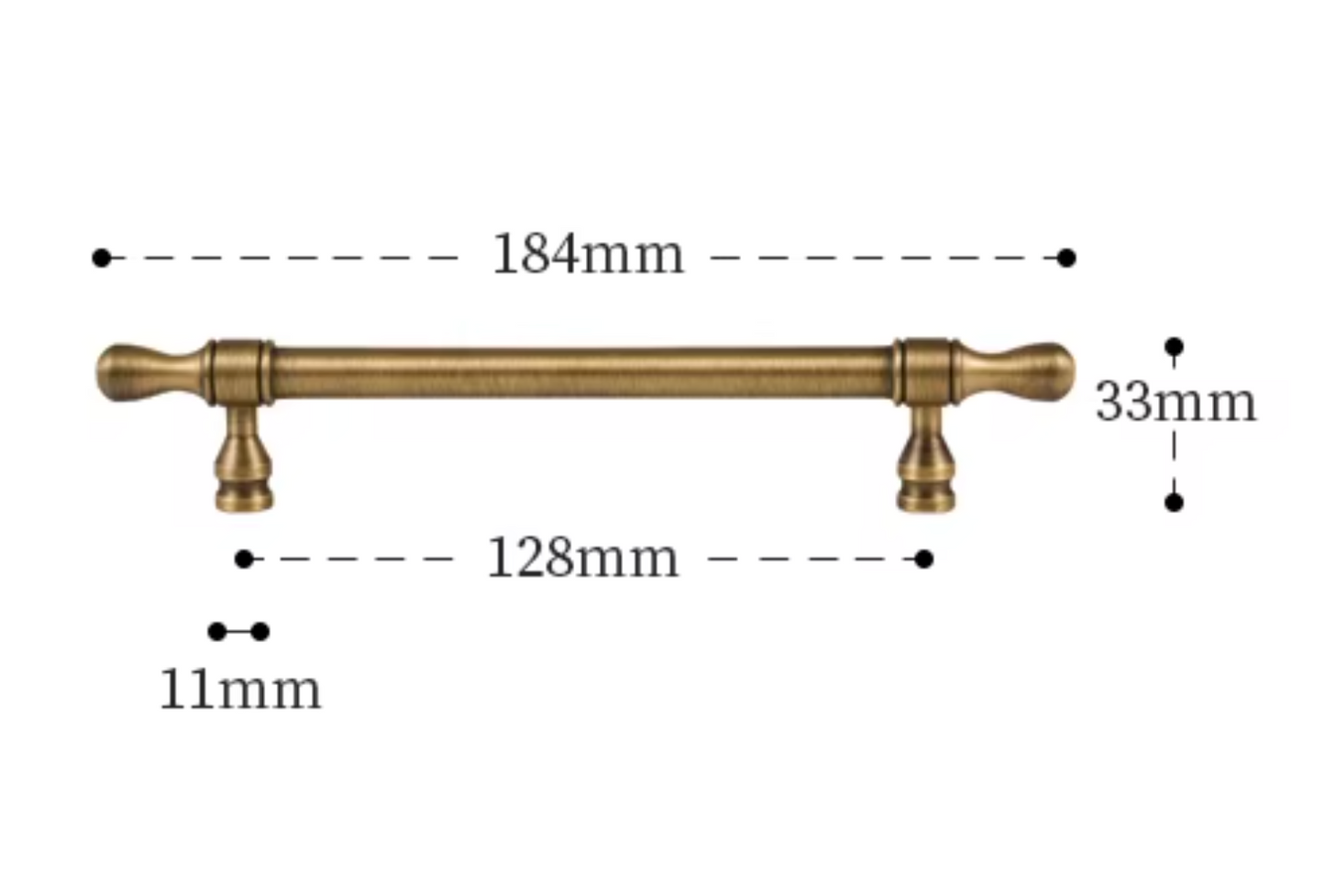 Cabinet Cup Handles Water Droplet Collection Brushed Antique Brass