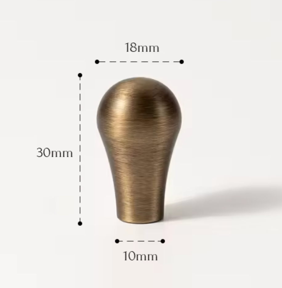 Cabinet Cup Handles Water Droplet Collection Brushed Antique Brass