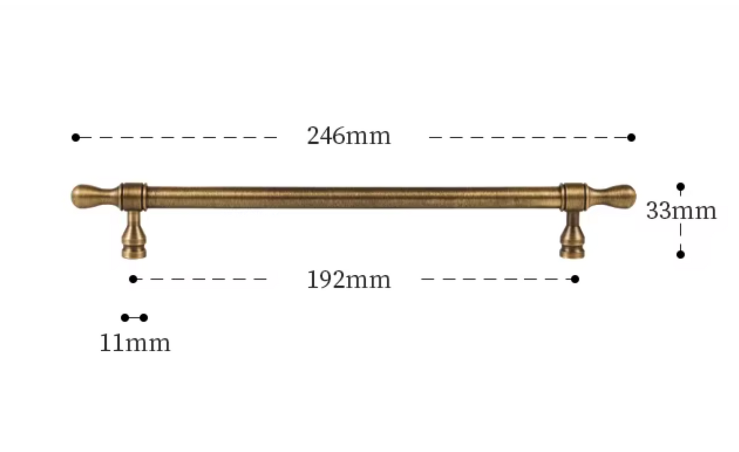 Cabinet Cup Handles Water Droplet Collection Brushed Antique Brass