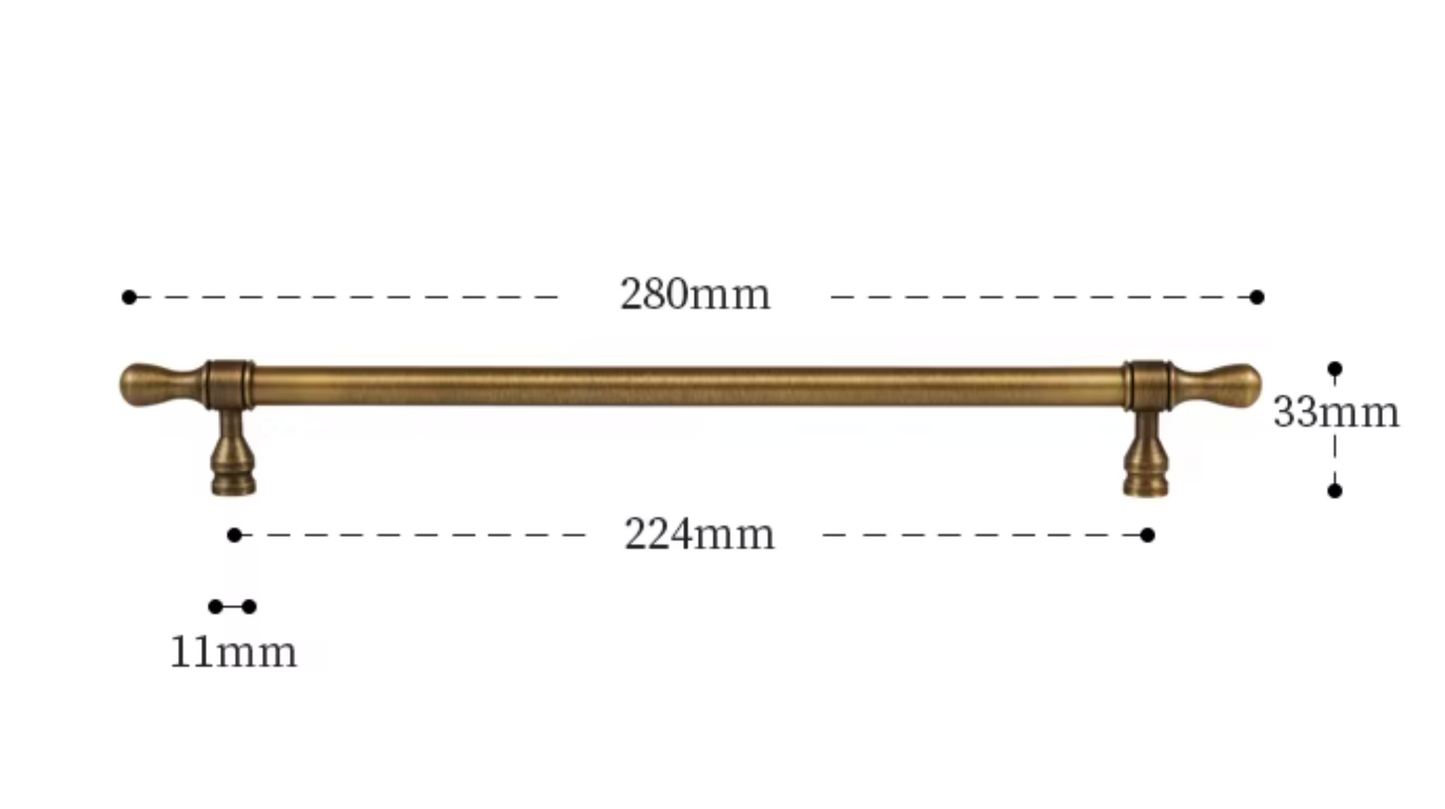 Cabinet Cup Handles Water Droplet Collection Brushed Antique Brass