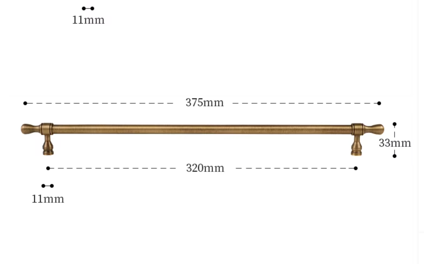 Cabinet Cup Handles Water Droplet Collection Brushed Antique Brass