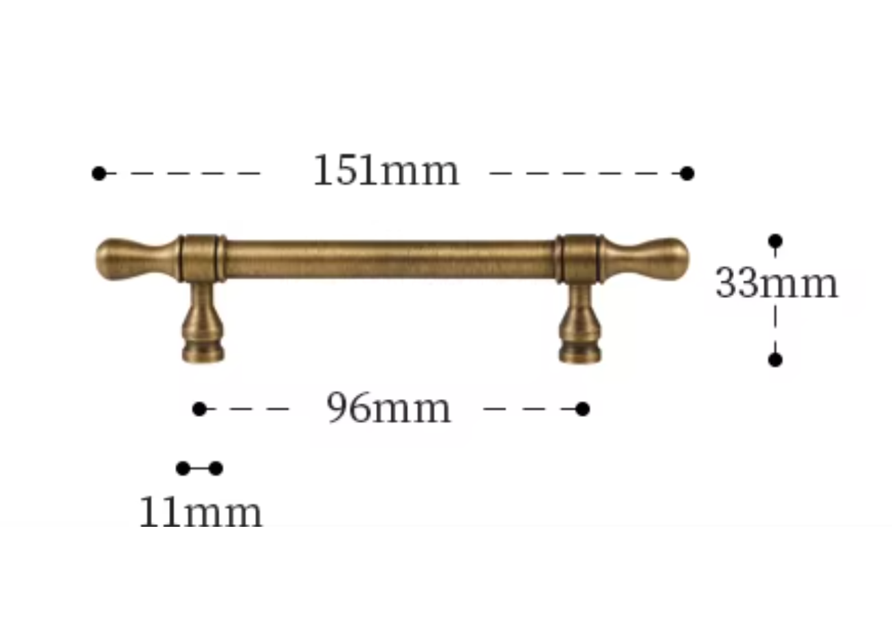 Cabinet Cup Handles Water Droplet Collection Brushed Antique Brass