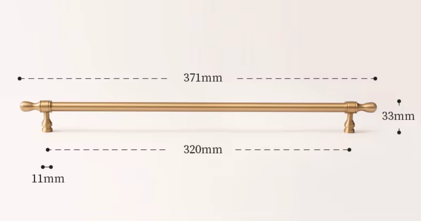 Cabinet Cup Handles Water Droplet Collection Brushed Brass