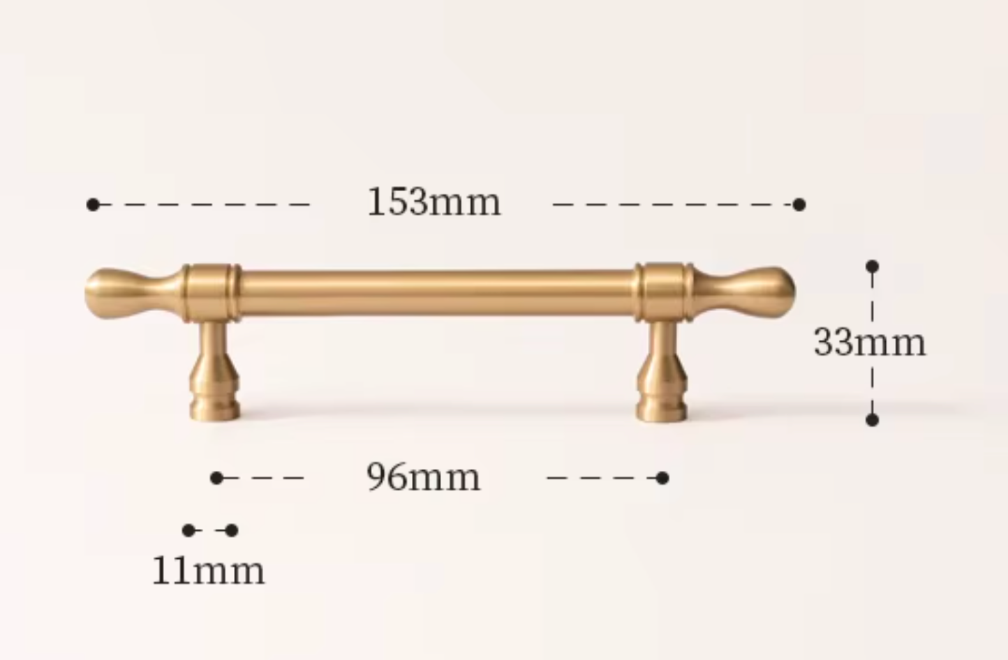 Cabinet Cup Handles Water Droplet Collection Brushed Brass