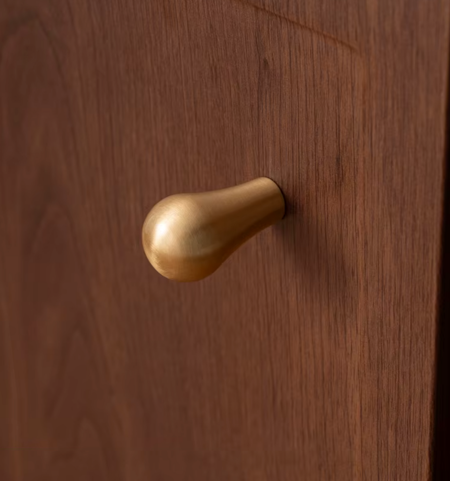 Cabinet Cup Handles Water Droplet Collection Brushed Brass