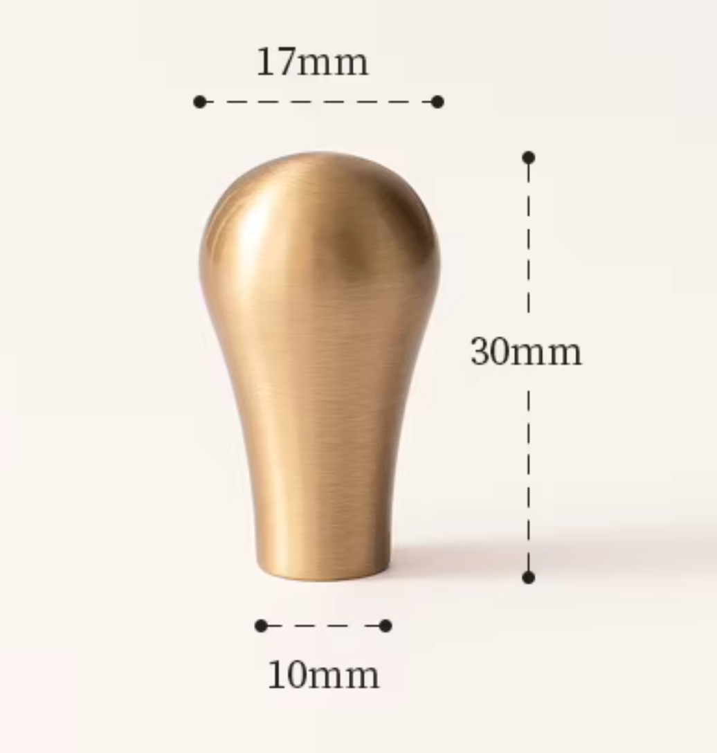 Cabinet Cup Handles Water Droplet Collection Brushed Brass