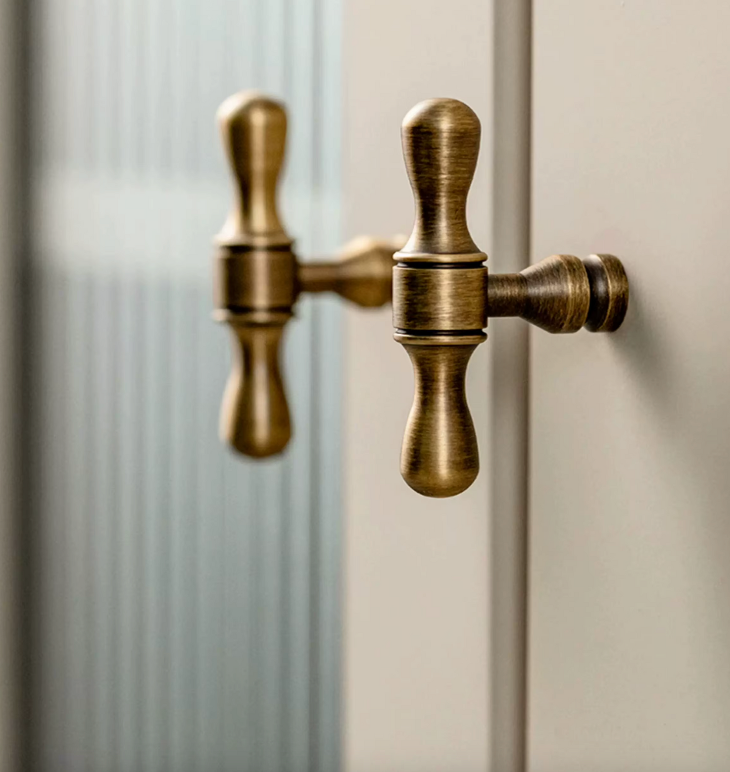 Cabinet Handles Water Droplet Collection Brushed Antique Brass