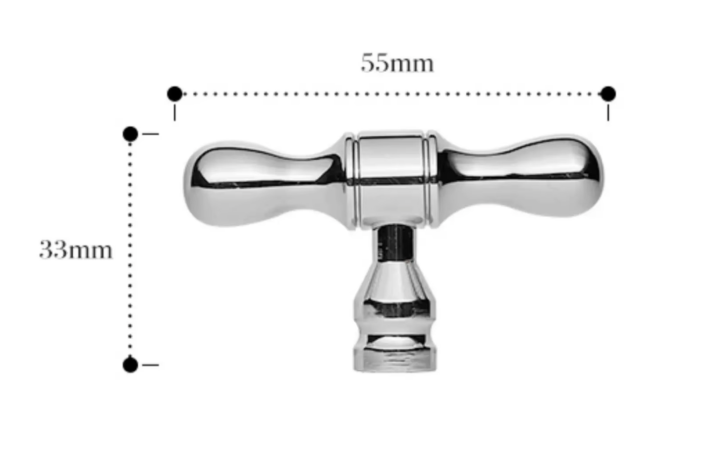 Cabinet Cup Handles Water Droplet Collection Polished Chrome