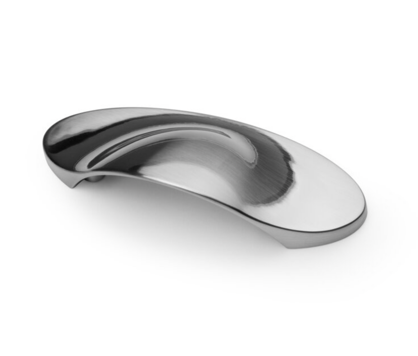Cabinet Cup Pull Handle SHELL Matt Brushed Steel