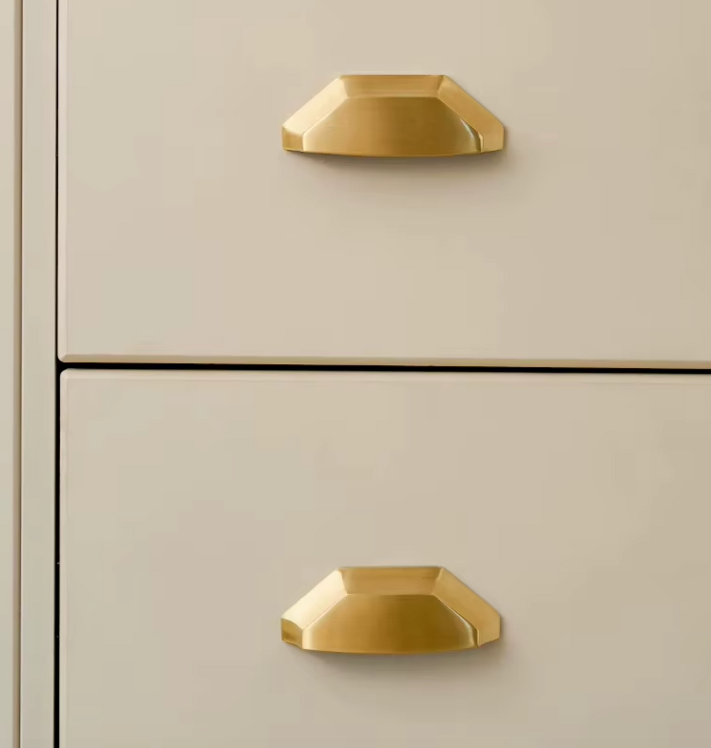 Cabinet Cup Handle Shell Collection Brushed Brass