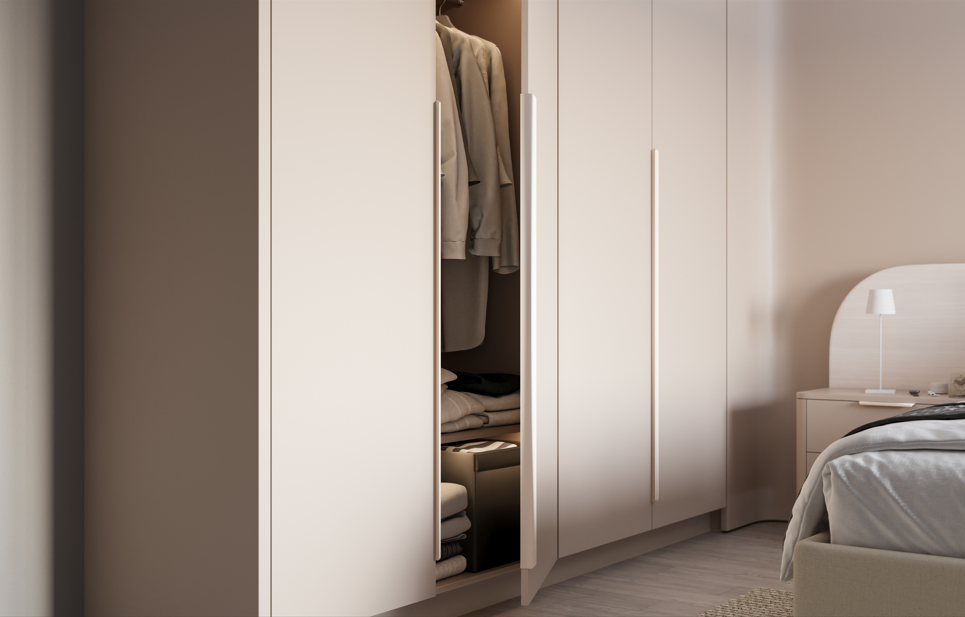 Cabinet Edge Pull Handle Hexa Long 1200 mm