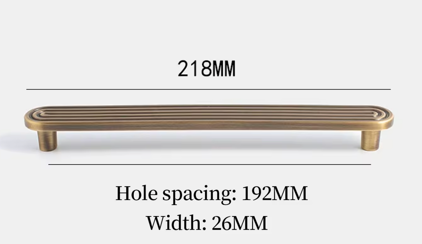 Cabinet Handle Nordic Slim Collection Antique Brass
