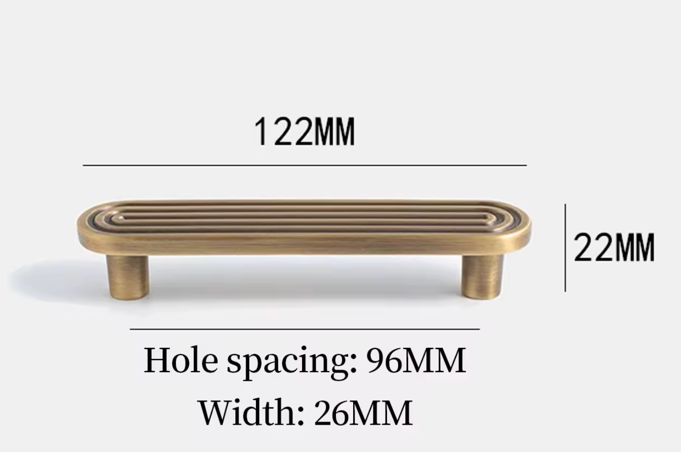 Cabinet Handle Nordic Slim Collection Antique Brass